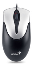 foto de Genius NetScroll 100 PS/2 Óptico 800DPI Ambidextro Negro, Plata ratón