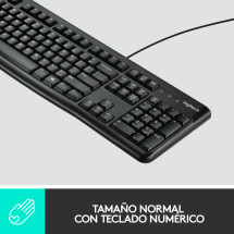 foto de COMBO TECLADO RATON LOGITECH MK120 USB NEGRO