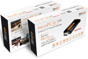 foto de TenGO microPC 80QC HDMI Full HD Android Negro, Naranja dongle Smart TV