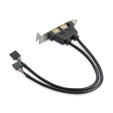 foto de SLOT BRACKECT x 2USB LOW PROFIILE