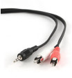 foto de CABLE AUDIO GEMBIRD CONECTOR 3,5MM A RCA 1,5M