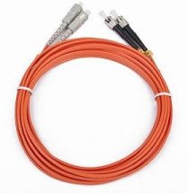 foto de Gembird CFO-STSC-OM2 2M cable de fibra optica ST SC Naranja
