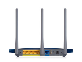 foto de TP-LINK TL-WR1043ND Banda única (2,4 GHz) Gigabit Ethernet Azul router inalámbrico