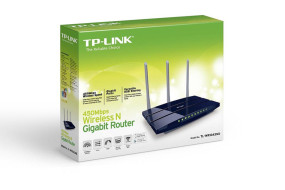 foto de TP-LINK TL-WR1043ND Banda única (2,4 GHz) Gigabit Ethernet Azul router inalámbrico