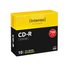 foto de CD-R INTENSO 700 MB/80 Min 52X SLIM CASE 10