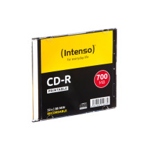 foto de CD-R INTENSO 700 MB/80 Min 52X PRINTABLE SLIM CASE 10