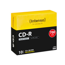 foto de CD-R INTENSO 700 MB/80 Min 52X PRINTABLE SLIM CASE 10
