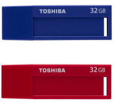 foto de Toshiba TransMemory U302 32GB USB 3.0 (3.1 Gen 1) Tipo A Azul, Rojo unidad flash USB