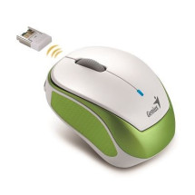 foto de Genius Micro Traveler 9000R V2 ratón RF inalámbrico IR LED 1200 DPI Verde, Blanco