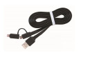 foto de Gembird CC-USB2-AMLM2-1M cable USB USB A Micro-USB B/Lightning Negro