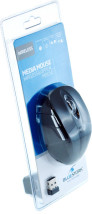foto de Bluestork Media Mouse RF inalámbrico Óptico 1600DPI Negro, Metálico mano derecha