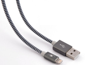 foto de Bluestork TRENDY-LI-M 1.2m USB A Lightning Gris cable de teléfono móvil