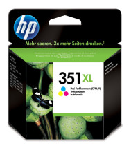 foto de HP Cartucho de tinta original 351XL de alta capacidad Tri-color