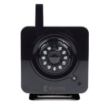 foto de König SAS-IPCAM100B Cámara de seguridad IP Interior Cubo Negro 640 x 480Pixeles cámara de vigilancia