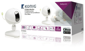 foto de König KN-BM40 Wi-Fi Blanco video-monitor para bebés