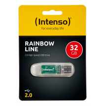 foto de USB 2.0 INTENSO 32GB RAINBOW LINE TRANSPARENTE