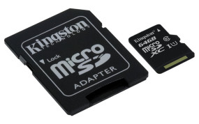 foto de Kingston Technology microSDXC Class 10 UHS-I Card 64GB 64GB MicroSDXC UHS-I Clase 10 memoria flash