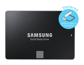 foto de SSD SAMSUNG 850 EVO STARTER KIT 500GB SATA3