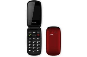 foto de Denver GSP-130RED 2.4 78g Negro, Rojo Teléfono para personas mayores teléfono móvil