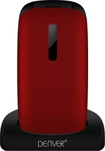 foto de Denver GSP-130RED 2.4 78g Negro, Rojo Teléfono para personas mayores teléfono móvil