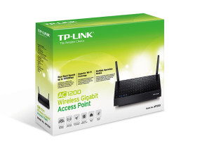 foto de TP-LINK AC1200 Wireless Gigabit Access Point Doble banda (2,4 GHz / 5 GHz) Gigabit Ethernet Negro router inalámbrico