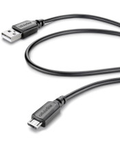 foto de Cellularline Micro-USB - USB A 1m M/M 1.15m USB A Micro-USB B Macho Macho Negro cable USB