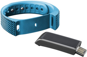 foto de Cellularline Easyfit Touch Wristband activity tracker Inalámbrico IP67 Negro, Azul
