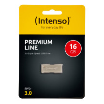 foto de USB 3.0 INTENSO 16GB PREMIUM LINE PLATA