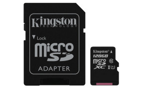 foto de Kingston Technology microSDXC Class 10 UHS-I Card 128GB 128GB MicroSDXC UHS-I Clase 10 memoria flash