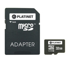 foto de Platinet 32GB MicroSDHC + Adapter SD 32GB MicroSDHC Clase 10 memoria flash