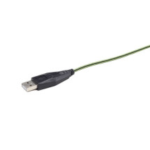foto de Gembird MUSG-001-G USB 2400DPI Ambidextro Negro, Verde ratón