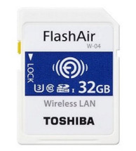 foto de SD TOSHIBA 32GB FLASH AIR UHS-I C10 WIFI