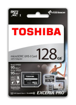 foto de Toshiba THN-M402S1280E2 memoria flash 128 GB MicroSDXC Clase 3 UHS-I