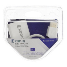 foto de König KNM34900W02 adaptador de cable HDMI VGA Blanco