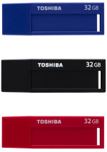 foto de Toshiba TransMemory U302 32GB USB 3.0 (3.1 Gen 1) Conector USB Tipo A Negro, Azul, Rojo unidad flash USB