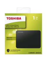 foto de DISCO DURO EXT 2,5 TOSHIBA BASIC 1TB NEGRO