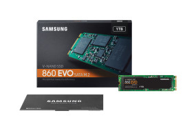 foto de SSD SAMSUNG 860 EVO 1TB M.2 SATA INTERNO G5 AÑOS
