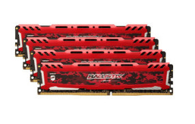 foto de DDR4 BALLISTIX SPORT LT 4x16GB2400 RED