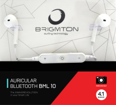 foto de Brigmton BML 10 Dentro de oído Monoaural Inalámbrico Blanco auriculares para móvil