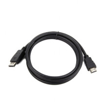 foto de Gembird CC-DP-HDMI-10M adaptador de cable de vídeo HDMI tipo A (Estándar) DisplayPort Negro
