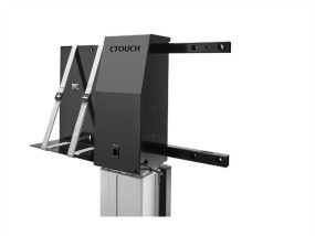 foto de CTOUCH 10080251 86 Fixed flat panel floor stand Aluminio, Negro soporte de pie para pantalla plana