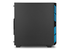 foto de Sharkoon AI7000 Silent Midi-Tower Negro, Azul carcasa de ordenador
