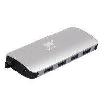 foto de Woxter Hub 43 Type C USB 3.0 (3.1 Gen 1) Type-A 5000 Mbit/s Aluminio, Negro