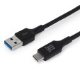 foto de Maillon Technologique Basic MTBTCB301 cable USB 1 m USB 3.2 Gen 1 (3.1 Gen 1) USB A USB C Negro