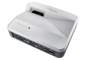foto de Optoma W319USTIRE videoproyector 3500 lúmenes ANSI DLP WXGA (1280x800) 3D Proyector para escritorio Gris, Blanco