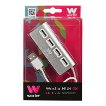 foto de Woxter Hub 42 USB 2.0 480 Mbit/s Plata