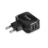 foto de CARGADOR PARED USB TQWC-1S02 2xUSB 3.4 A(TOTAL) AI-TECH NEGRO