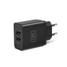 foto de CARGADOR DE PARED 1LIFE 2XUSB NEGRO