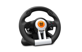 foto de VOLANTE Y PEDALES KROM K-WHEEL MULTIPLATAFORMA NEGRO