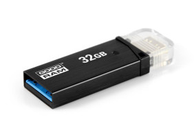 foto de Goodram 32GB USB 3.0 unidad flash USB USB Type-A / Micro-USB 3.2 Gen 1 (3.1 Gen 1) Negro